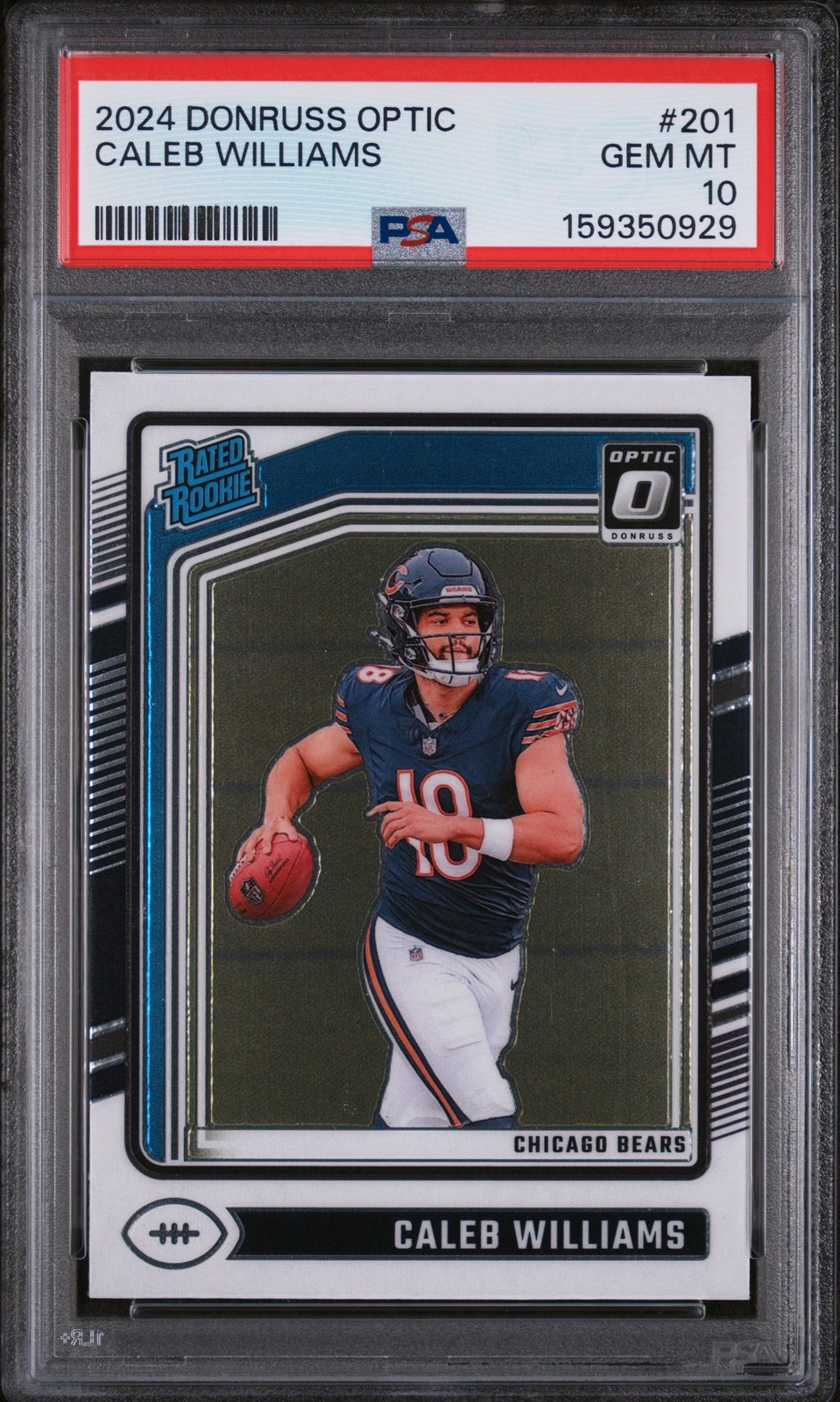 Caleb Williams Panini Donruss Optic #201 Base