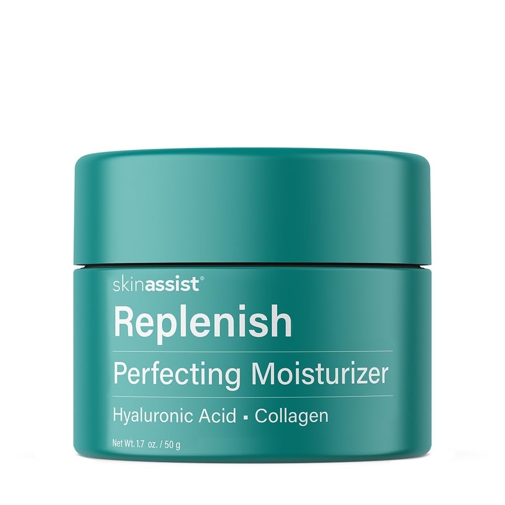 Replenish Perfecting Face Cream with Hyaluronic Acid, Collagen, Vit C, 1.7 oz