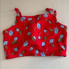 J. Crew Crewcuts Bikini Top Size 8 Red