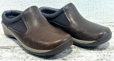 Merrell Womens sz 6 Encore Q2 Breeze Casual Slip On Clogs in Brown Leather
