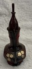 Vintage Engraved Brass Surahi Aftaba Mughal Pitcher Ewer Islamic Pot Mini 5.75" — photo 2