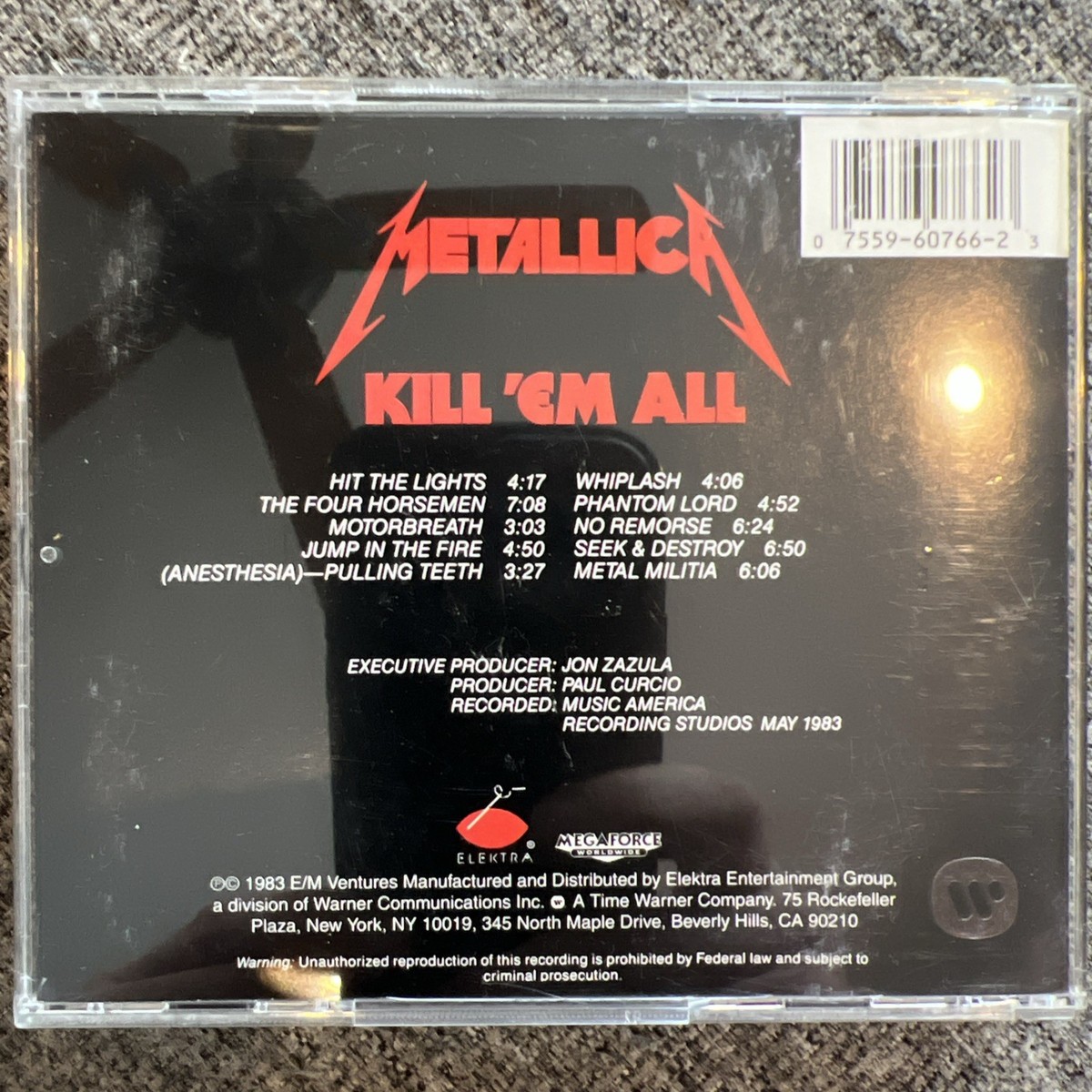 d*2様 【新品】メタリカ「 Kill 'Em All 」 Metallica Kill 'Em All 1983 CD Elektra Records Original Release 9