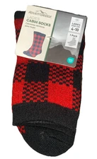 1 Pair Adventuridge Ladies Cabin Socks Size 4-10 New