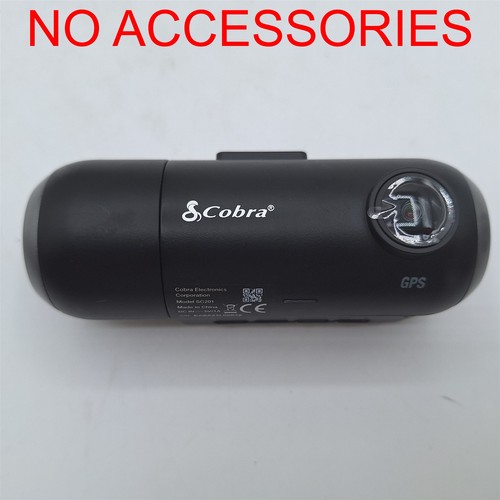 Cobra Smart Dash Cam with Interior Cam (SC 201) FHD, WiFi & GPS *NO CHARGER*