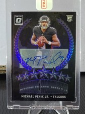 2024 Donruss Optic Football Michael Penix Jr Rookie Recruits Auto  /99 Encased 