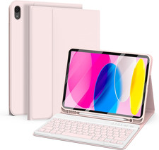 for Ipad 11Th 10Th Generation Case with Keyboard - Detachable Bluetooth Keyboard