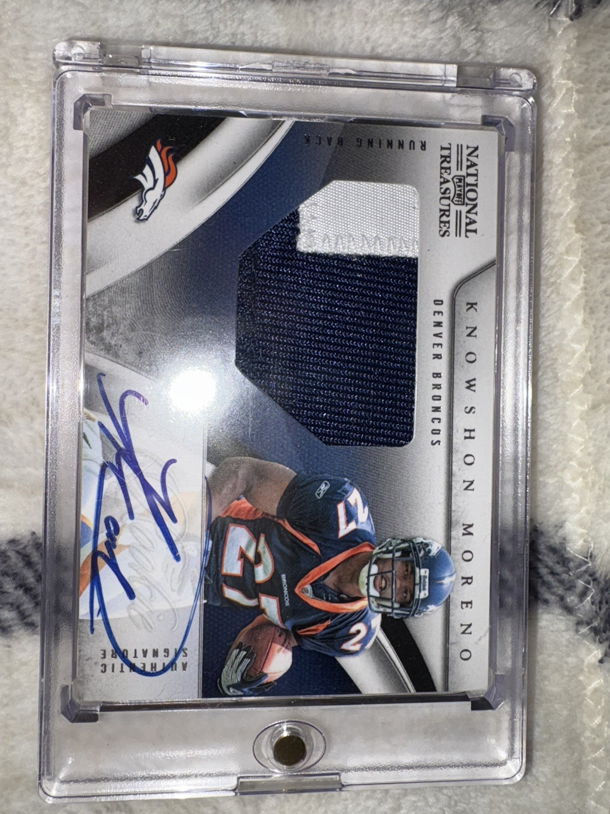 Knowshon Moreno Playoff National Treasures #118 Signature
