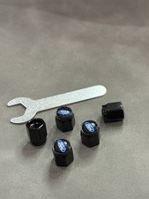 5pcs Black Tire Valve Stem Caps Fit For Ford Dust Covers With Wrench 5pcs Black Tire Valve Stem Caps Fit For Ford Dust Covers With Wrench