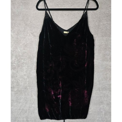 Max Studio Medium Velvet Burnout Slip Dress Whimsigoth Y2K Fairy Gunge Witchy