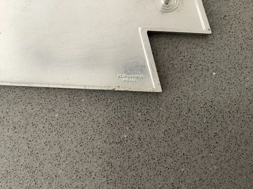 VINTAGE 1970s.FIAT 124 SPORT COUPE GENUINE ALLOY FIAT 124 SPORT REAR PANEL BADGE - image 3 of 4