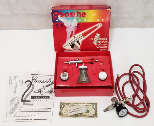 Paasche Airbrush VL Set Double Action Internal Mix - with In-Line Air Regulator