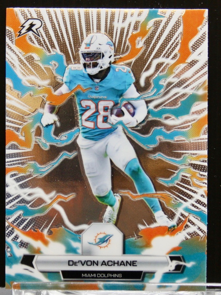 2025 Topps Resurgence Football Card DeVon Achane #63 Miami Dolphins