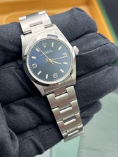 Rolex Oyster Perpetual 31mm Mid Size 77080 2005 Blue Face Box& Papers (1342)