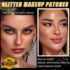20pc Gold Glitter Freckles Face Makeup Patches Waterproof Party