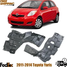 Engine Splash Shield Under Cover Left & Right Side For 2011-2014 Toyota Yaris