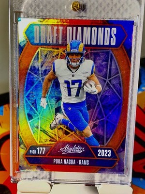 2025 Panini Absolute Football Draft Diamonds Insert /75 Puka Nacua Rams #DD-PNA