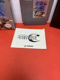 Konami Official Nintendo NES Super C Game Box Case & Original Booklet 1990