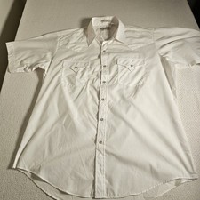 Sheplers Western Shirt Mens 16.5 Retro Rodeo Western Cowboy Pearl Snap Short Slv