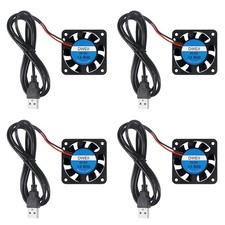 4-Pack 40mm x 10mm DC 5V USB Brushless Cooling Fan 4010
