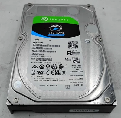 SEAGATE SKYHAWK AI 10TB 3.5" SATA HARD DRIVE (ST10000VE001) #169950# - Image 1 of 2