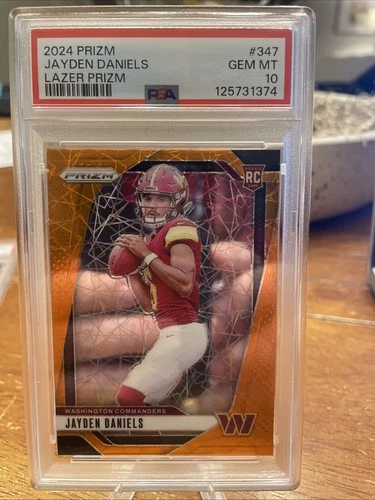 2024 Prizm - Jayden Daniels #347 Lazer Prizm PSA 10