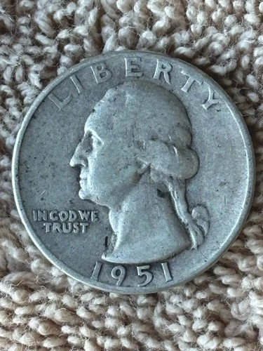 1951-S Washington Quarter Silver 25C Circulated Business Strike Uncertified (58)