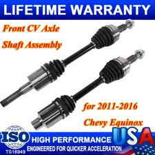 Pair Front CV Axle Shaft Assembly for 2011-2016 Chevy Equinox GMC Terrain 2.4L