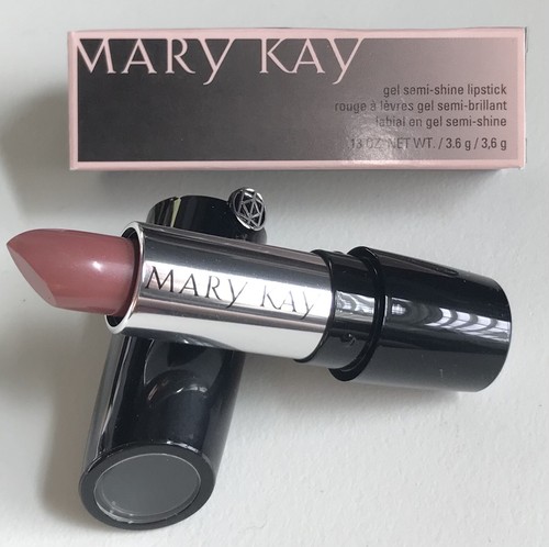 New In Box Mary Kay Gel Semi-Shine Lipstick Rosewood Full Size Quick Ship