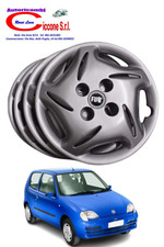 Set 4 Copricerchi Coppe Borchie Ruota 13'' per Fiat Seicento 600