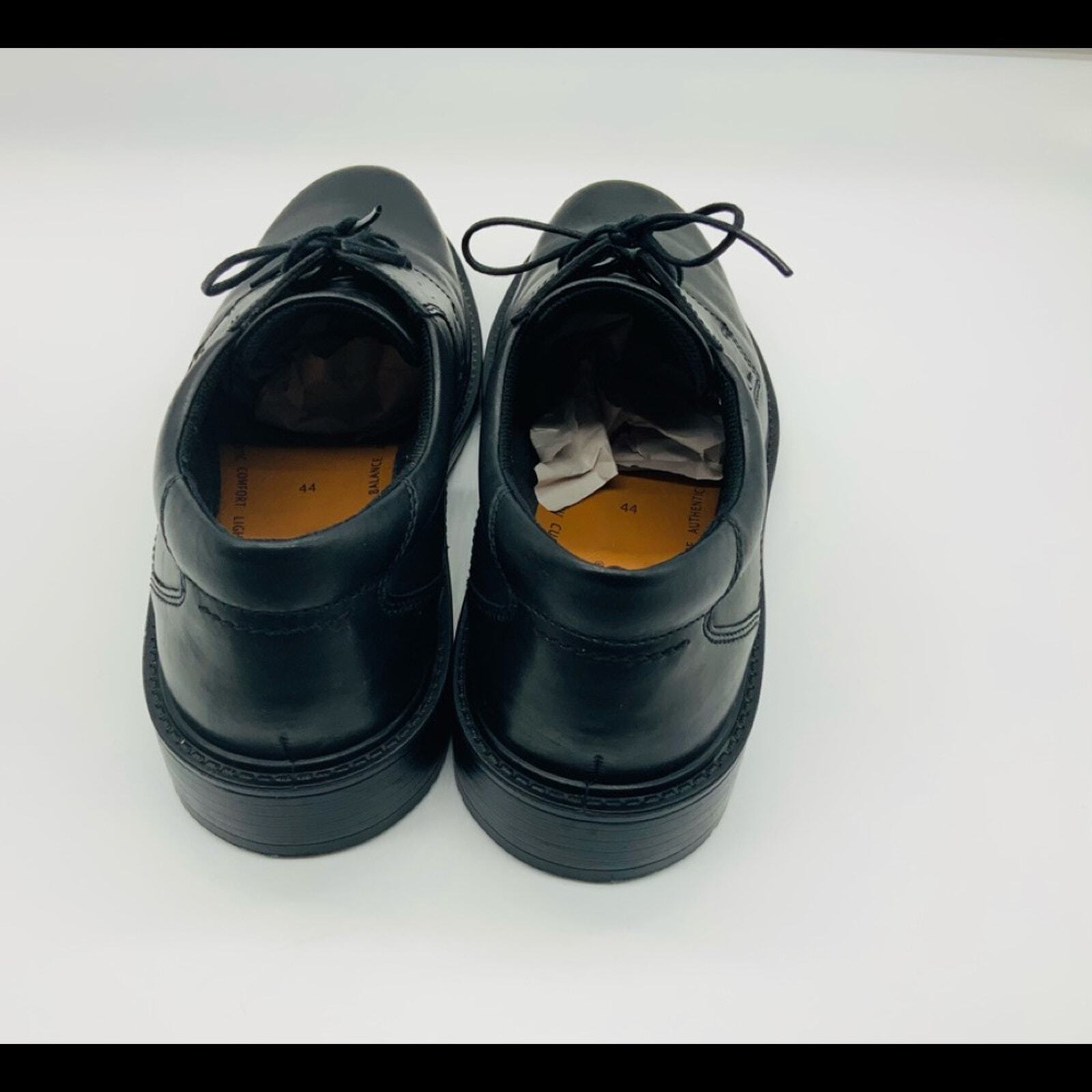 SAOLA Scarpe uomo Ecco nere Oxford comode stringate eleganti casual ammortizzate taglia 10 5