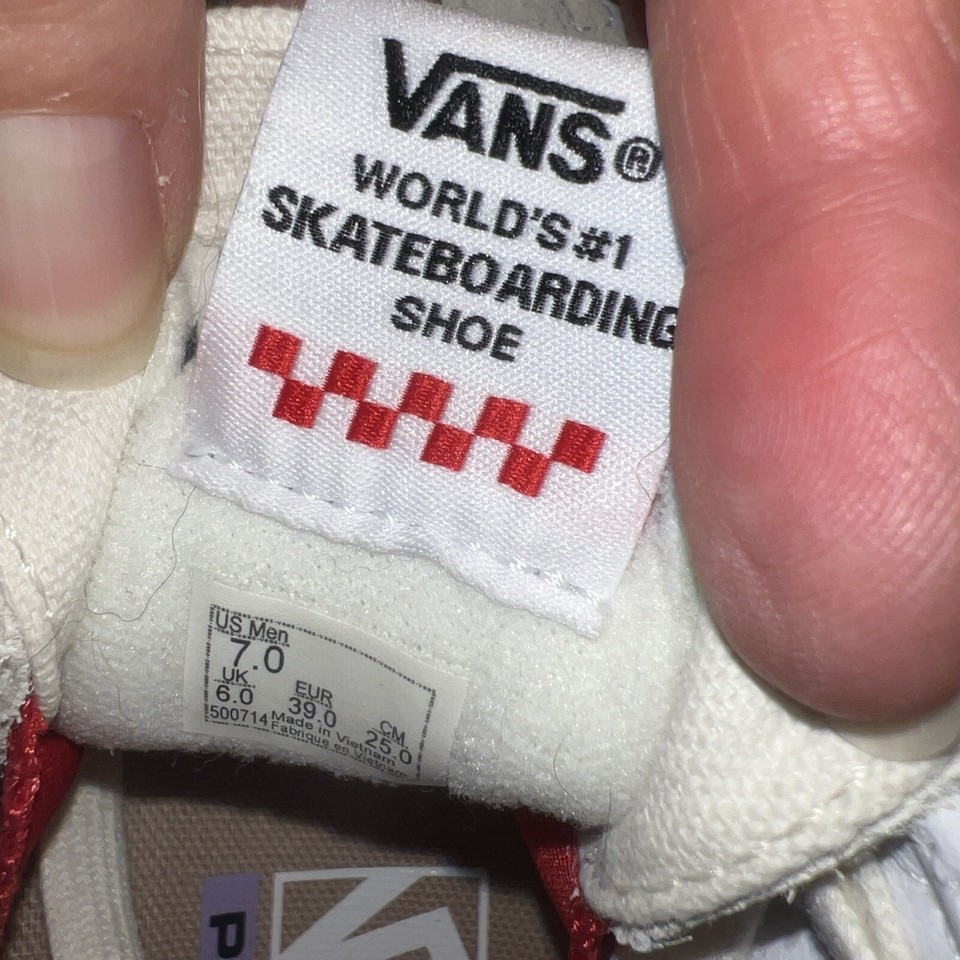 Size 7 VANS High Top Pop Crush Antique White Cream Tan Suede Euc eBay