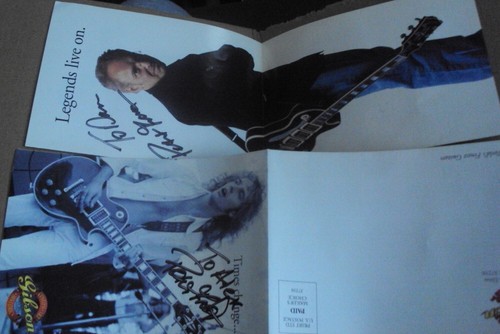 Peter Frampton Gibson signed flyer mailer 2 pieces - Picture 2 of 2