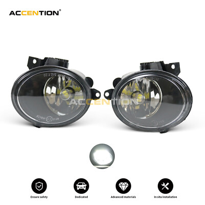 For VW Beetle 2006- 2011 2Pcs Front Bumper LED Fog Light Fog Lamp With LED Bulbs
