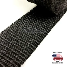 5FT/60"L 2"W EXHAUST HEADER TURBO MANIFOLD PIPE BLACK HEAT SHIELD WRAP TAPE