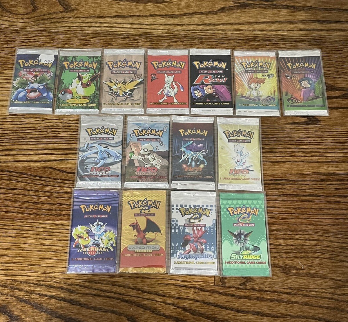 Pokemon Complete Sealed Booster Pack Lot WOTC TOPPS EX DPP+ BW XY SM SWSH  SV ME