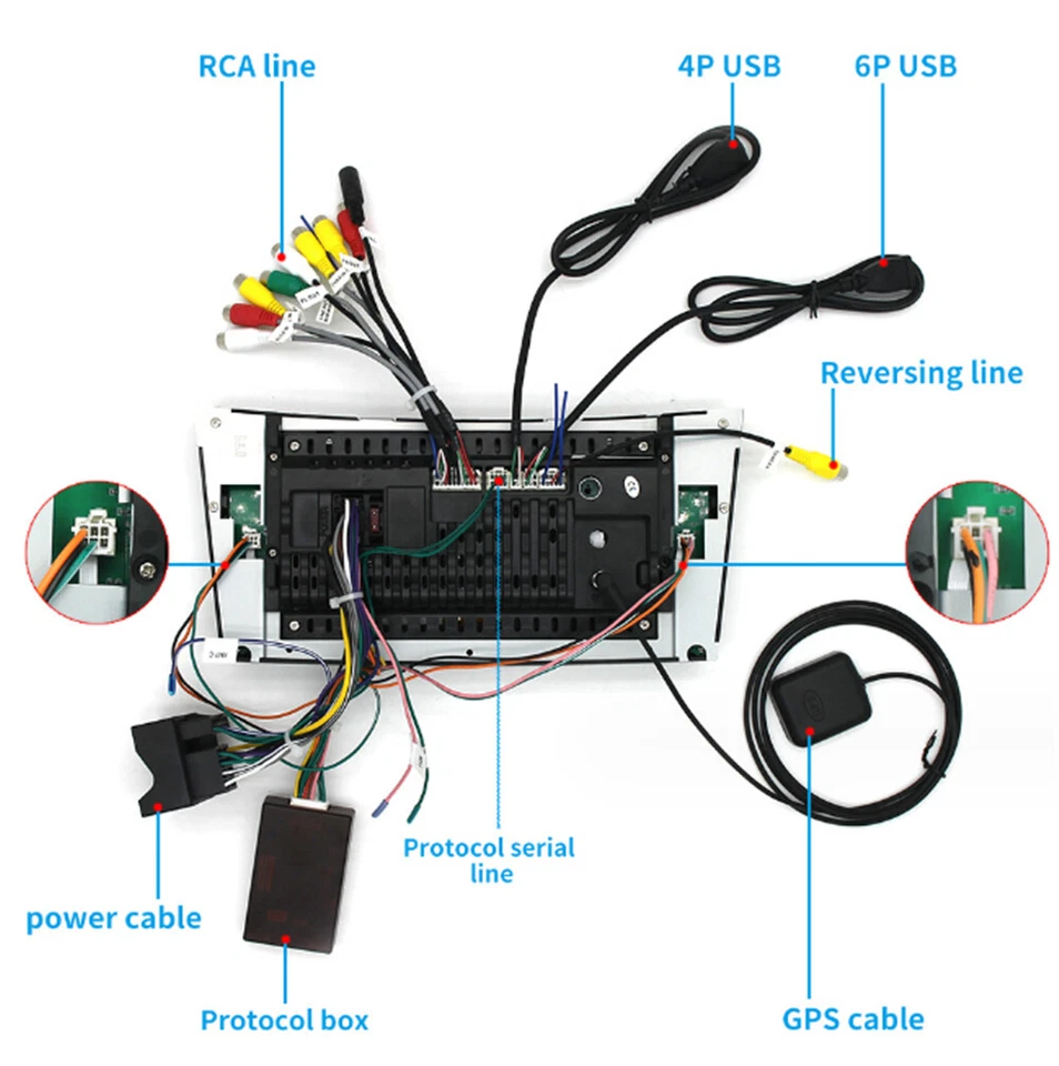 7'' Android 13 поддержка Carplay 4 + 32G автомобильное радио для Mercedes-Benz W211 W219 W463 - Изображение 4 из 4