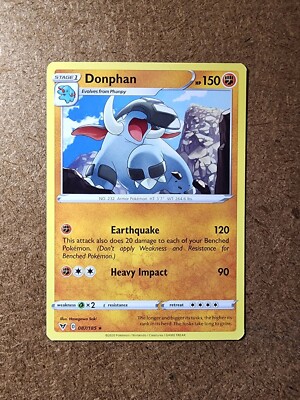 Donphan 87/185 Vivd Voltage - Pokemon Card *Pack Fresh* Rare | eBay