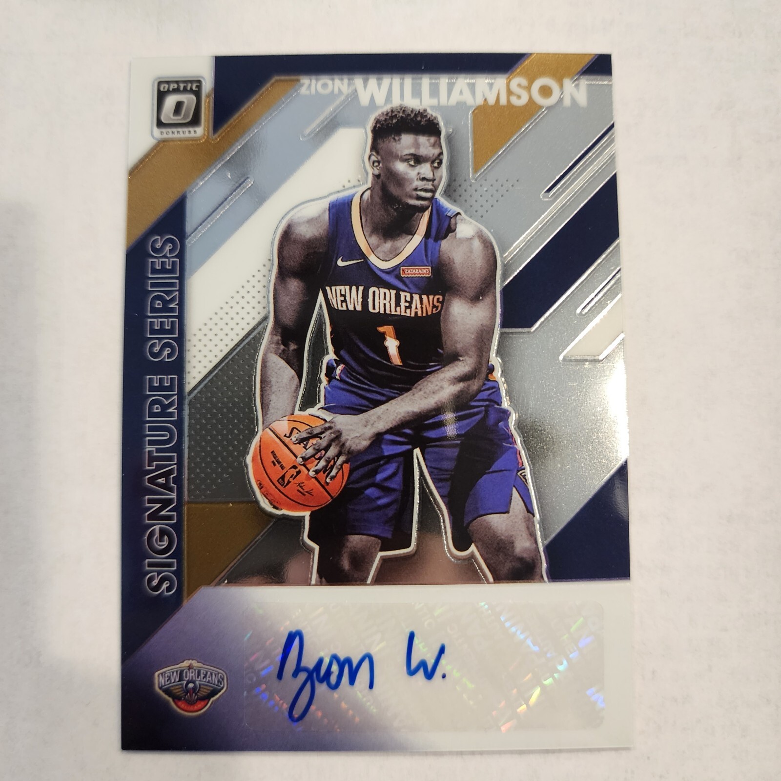 2019-20 Donruss Optic Signature Series Zion Williamson RC Auto SSP