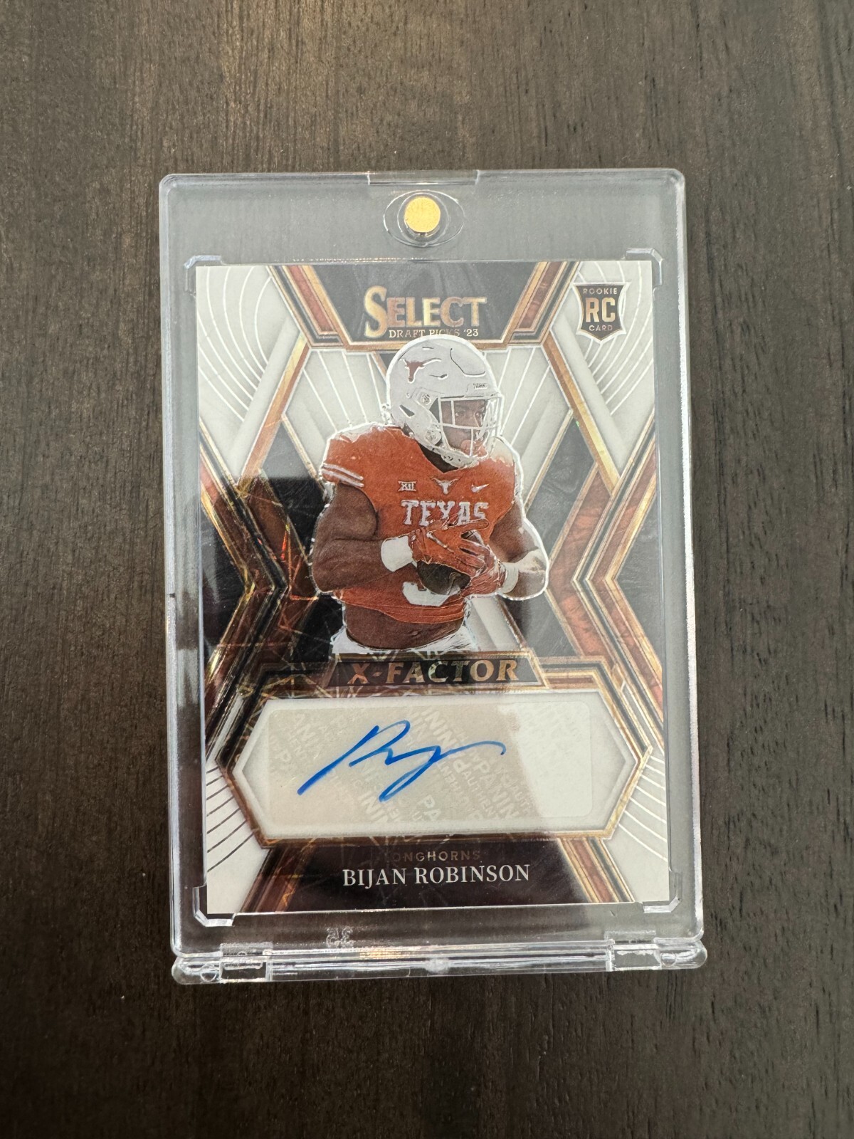 Bijan Robinson Panini Select Draft Picks X-Factor Signatures #XSBRO White Lazer