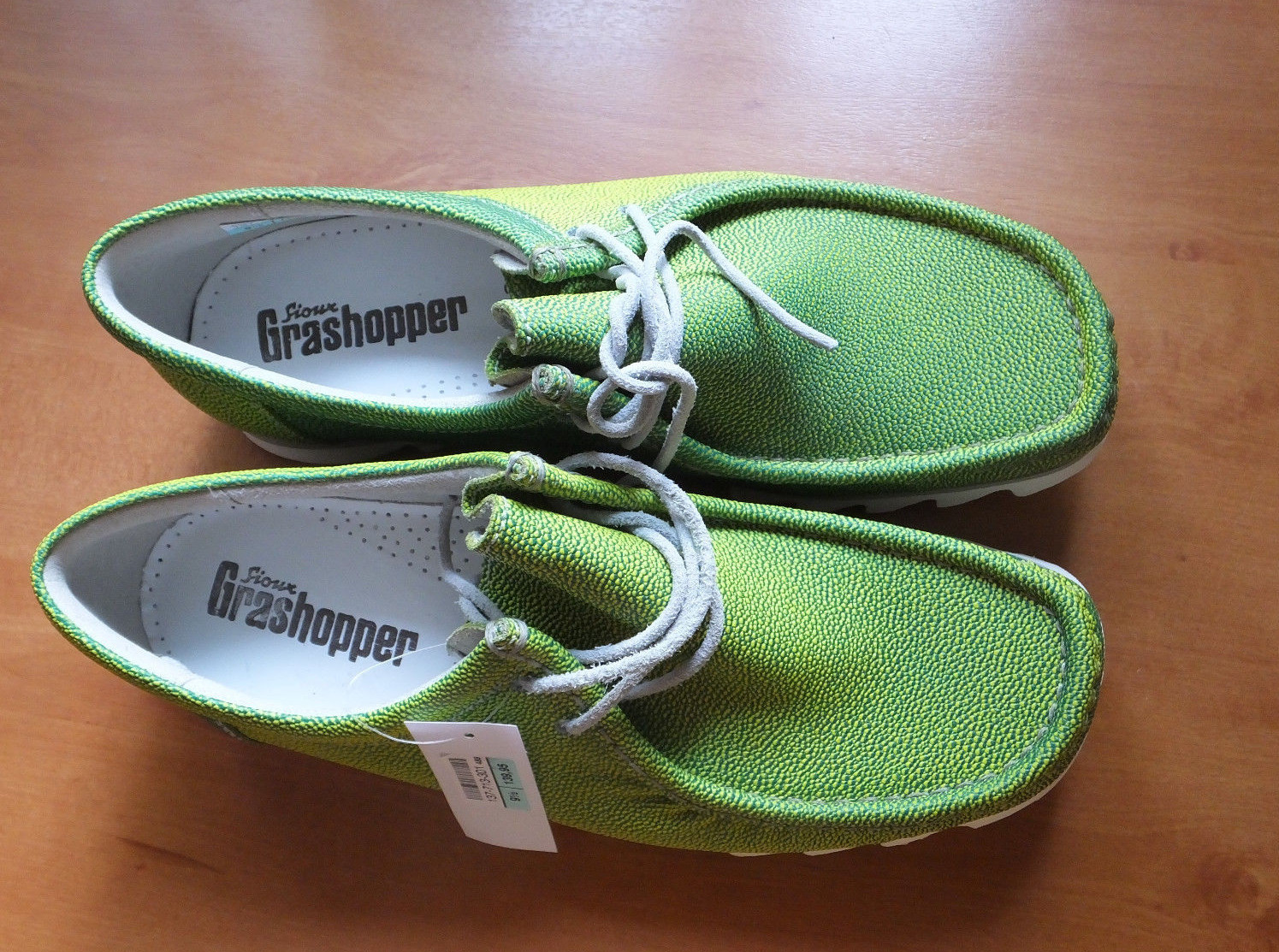 SIOUX Herrenschuhe Grashopper Mokassin grün Schnürschuhe ungetragen SIOUX Herrenschuhe Grashopper Mokassin grün Schnürschuhe ungetragen