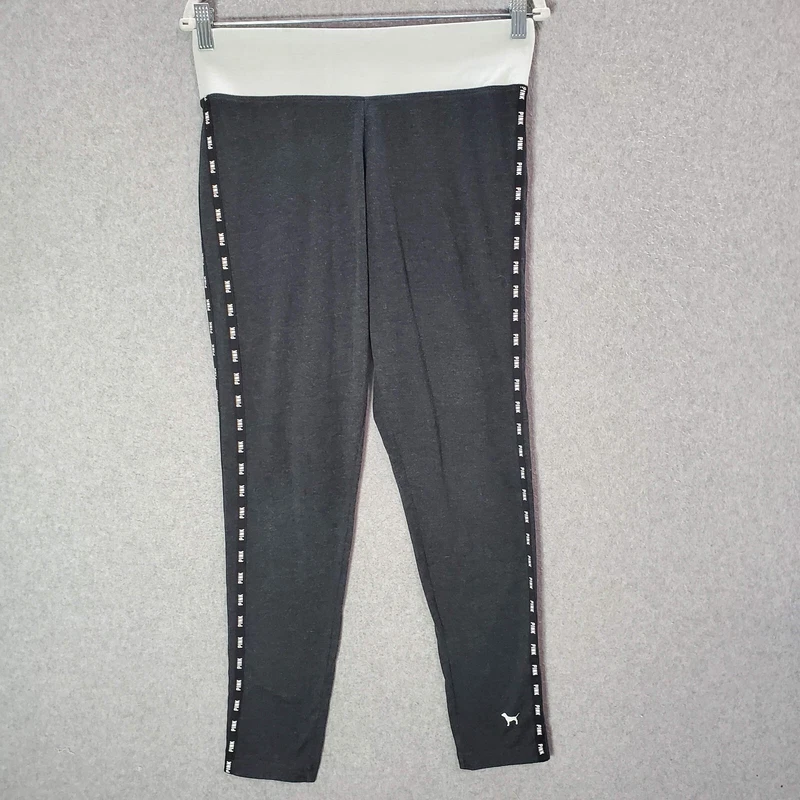 victoria-secret-vs activewear legging logo pinstripe pants