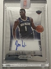 2021-22 Panini Prizm Zion Williamson Flashback Signatures Auto #FS-ZWL Pelicans
