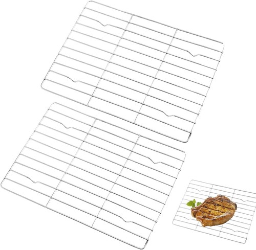 2PCS Mini Cooling Rack, Stainless Steel Small BBQ Grill, Oven Racks ...