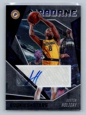 JUSTIN HOLIDAY 2020-21 Panini Rookies & Stars AIRBORNE AUTO /99 #AIR-JHO Pacers