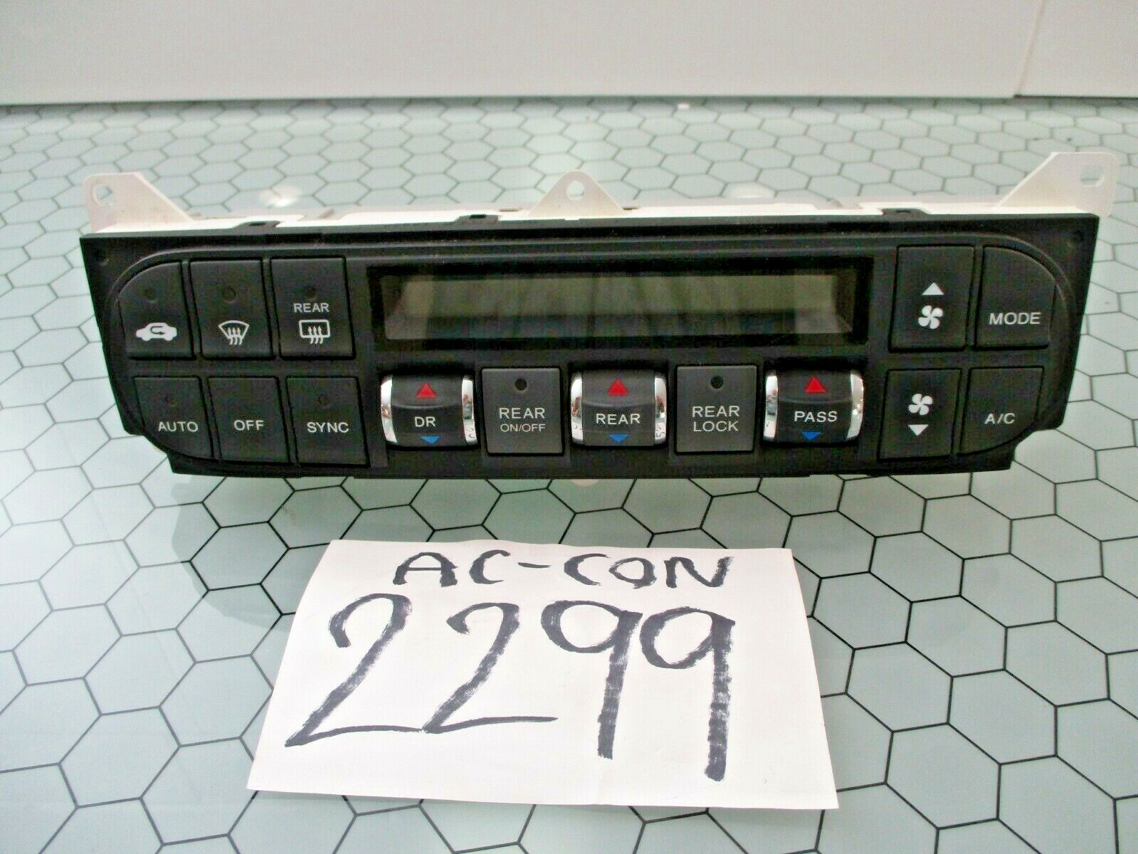 05 06 07 08 09 Honda Odyssey AC and Heater Control Used Stock #2299-AC 