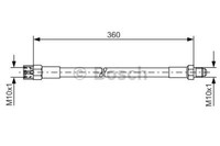 Bosch 1 987 476 235 Brake Hose For Audi MERCEDES-BENZ Puch VW