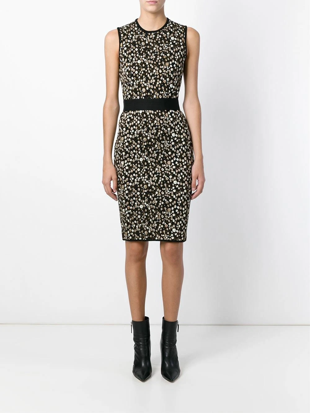 Givenchy — GIVENCHY 2160$ Sleeveless Dress In Baby's Breath Pattern Jacquard Knit