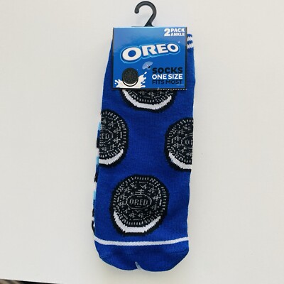 Oreo Odd Sox 2 Pack Ankle Socks Novelty Food Snacks Funny Cookies