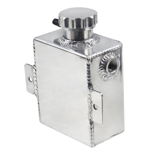 Aluminum 1235ml Overflow Tank Bottle Coolant Expansion Catch Can Tank Billet Cap - Picture 10 of 11