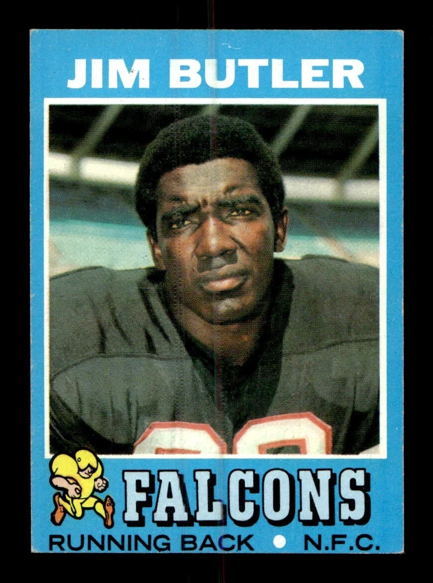 1971 Topps #2 Jim Butler Falcons EX+ *T6